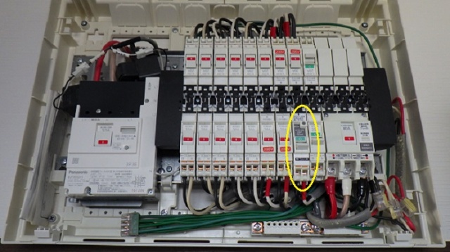 施工後（専用漏電遮断器取付）